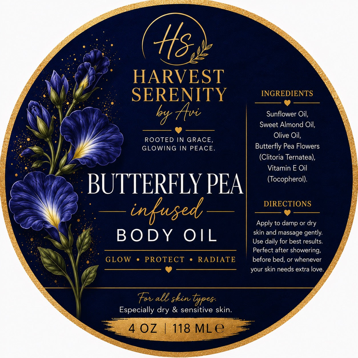 Butterfly Pea Body Oil