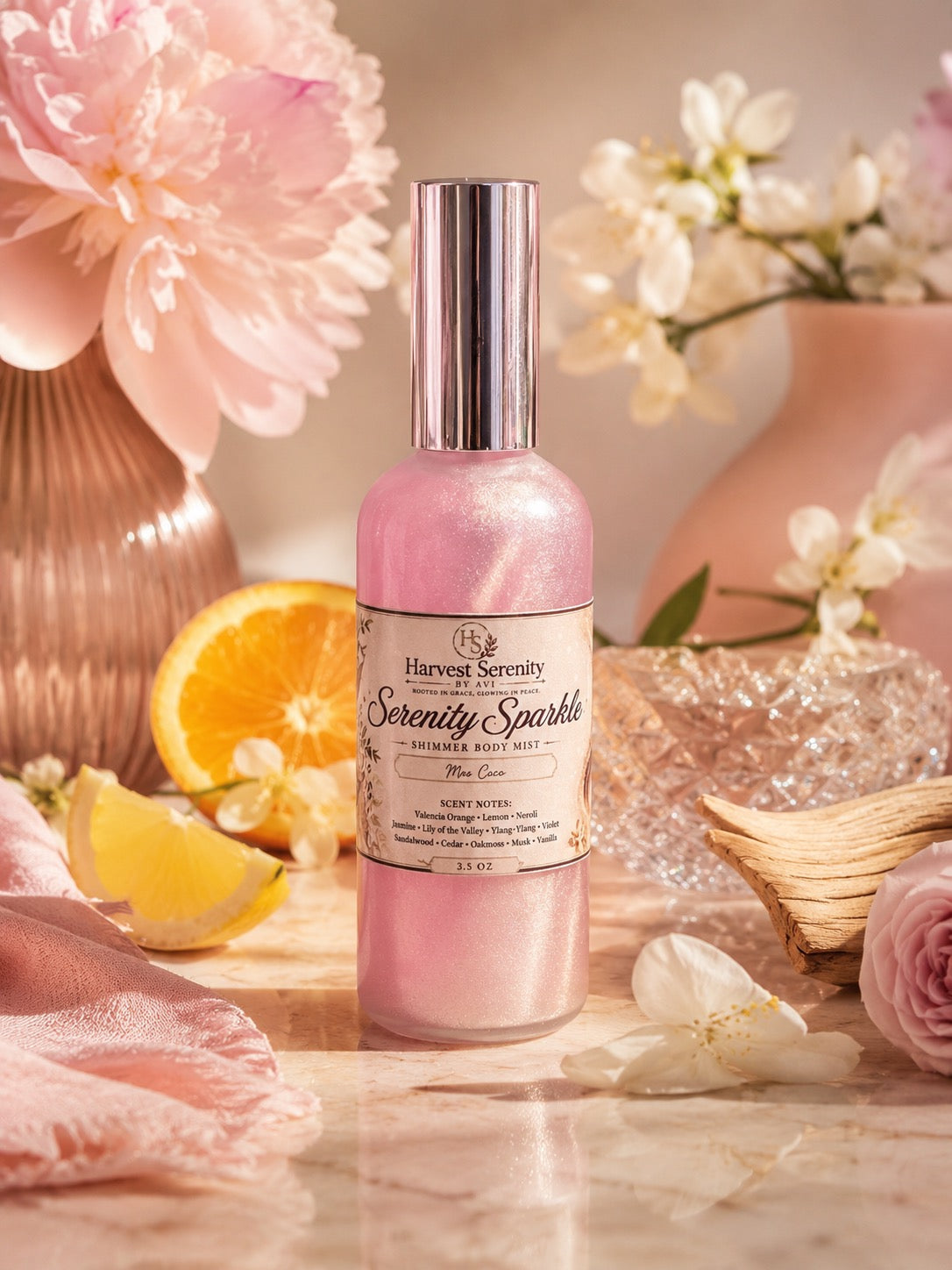 Serenity Sparkle Shimmer Body Mist – Mrs. Coco
