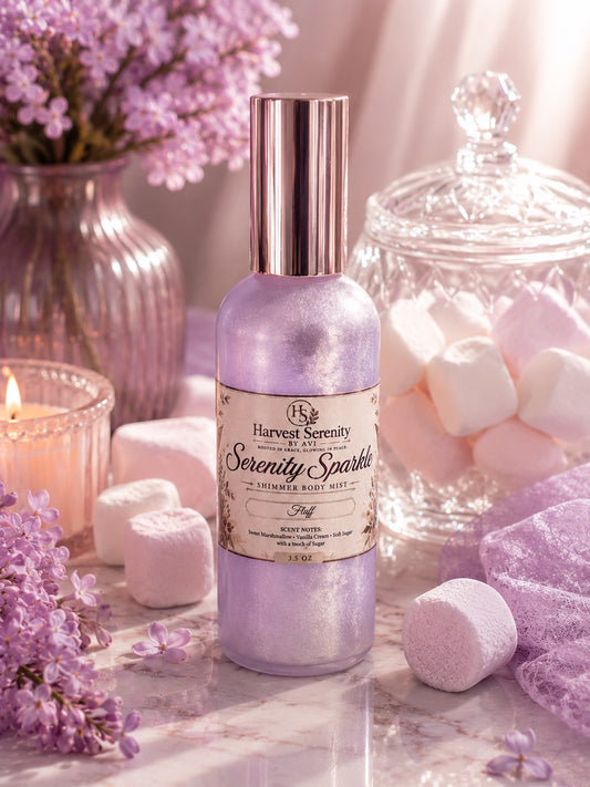 Serenity Sparkle Shimmer Body Mist – Fluff