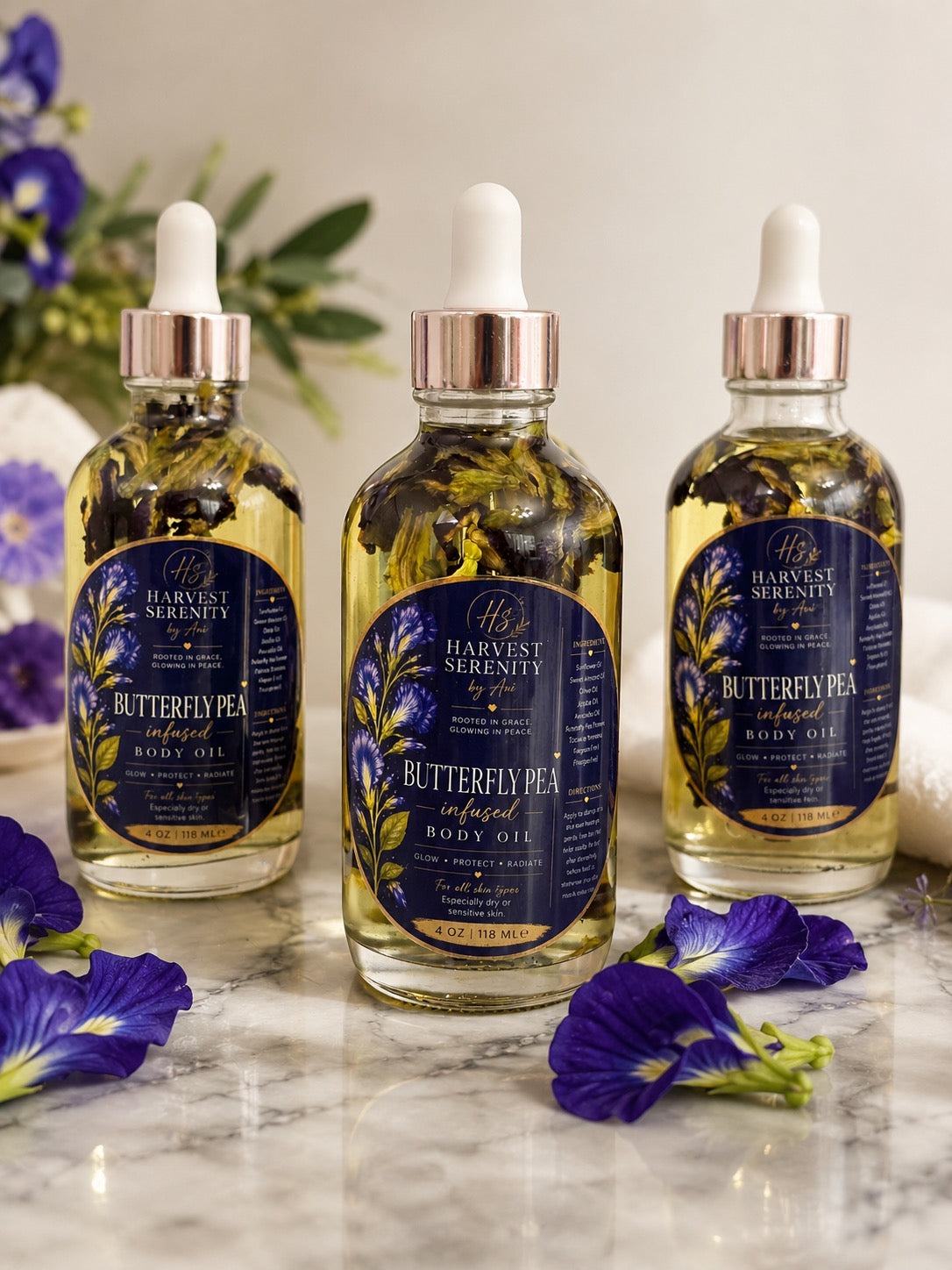 Butterfly Pea Body Oil